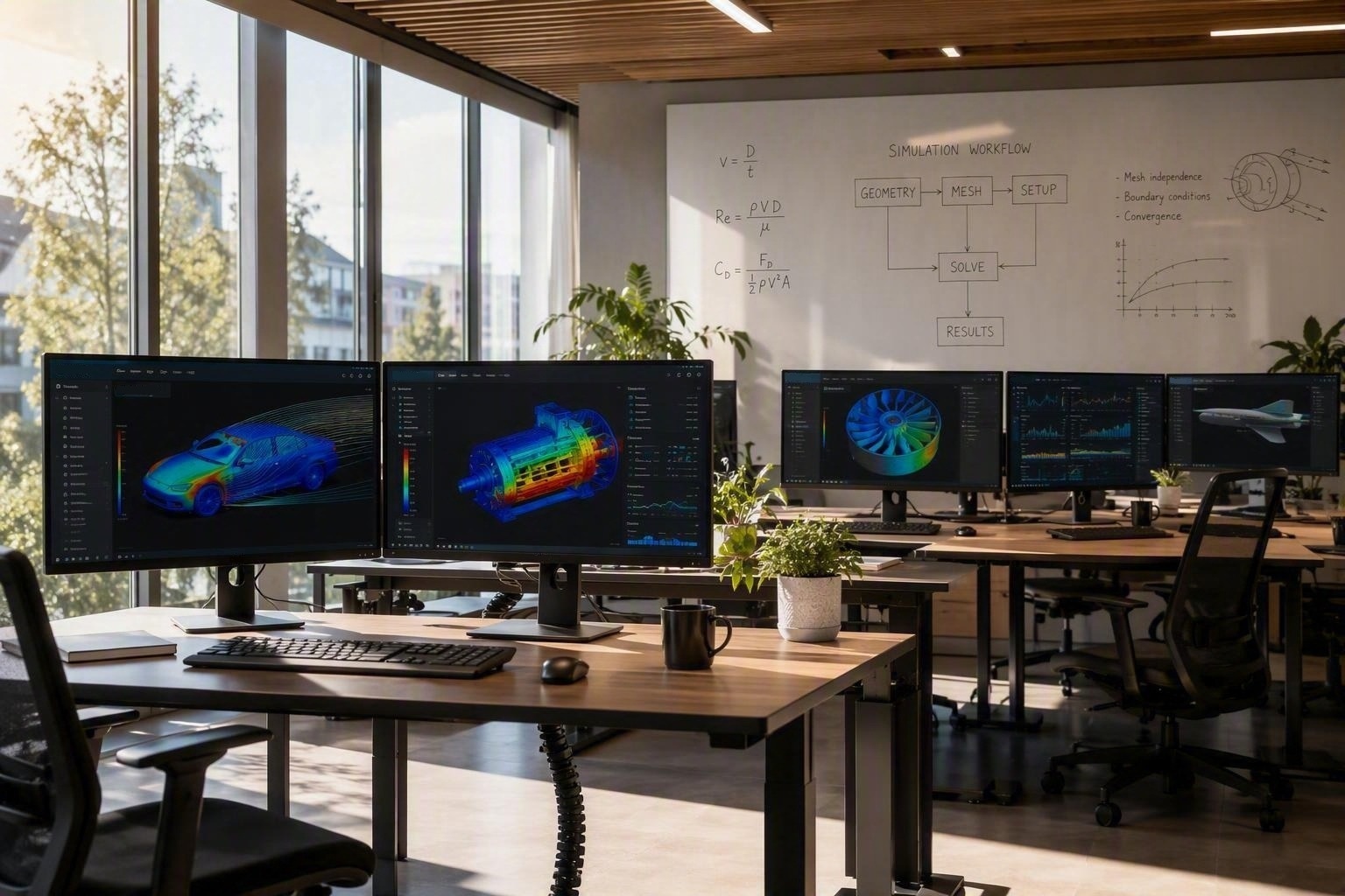 Modern engineering workspace